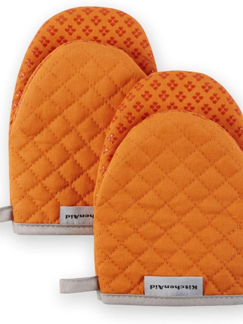 Asteroid Mini Oven Mitt Set, 5.5"x8", Honey Orange, 2 Piece